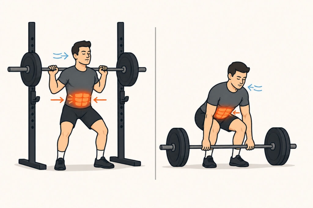 Squat-deadlift-core-bracing