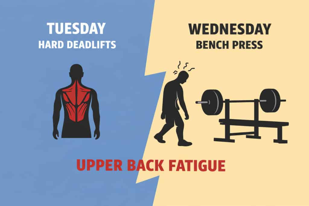 Upper-back-fatigue-after-deadlifts-affecting-bench-press-performance