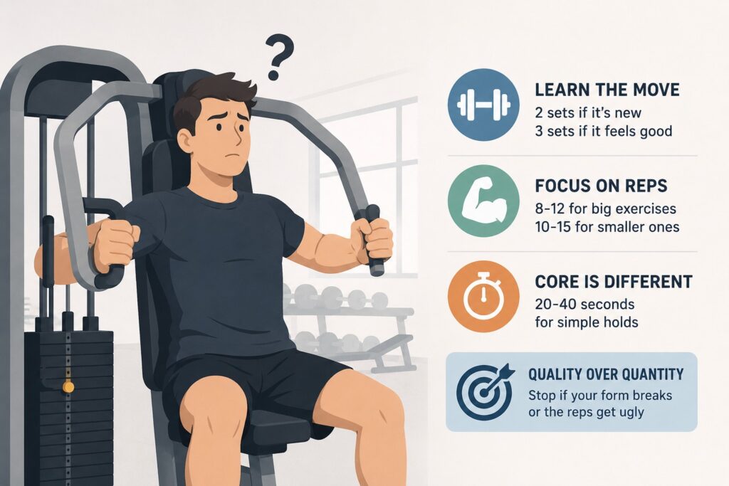 Beginner-learning-clean-reps-on-chest-press-machine