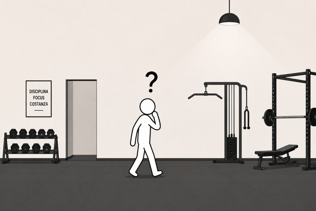 Confused-gym-beginner-ending-workout-before-random-extra-exercises