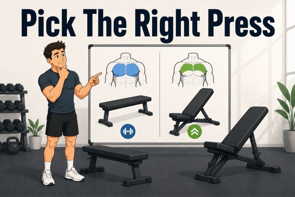 Pick-the-right-press-flat-incline-bench