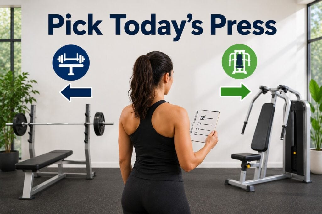 Workout-choice-between-bench-press-and-chest-press-machine