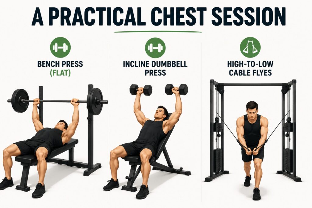 Practical-chest-session-with-bench-press-incline-press-and-cable-flyes