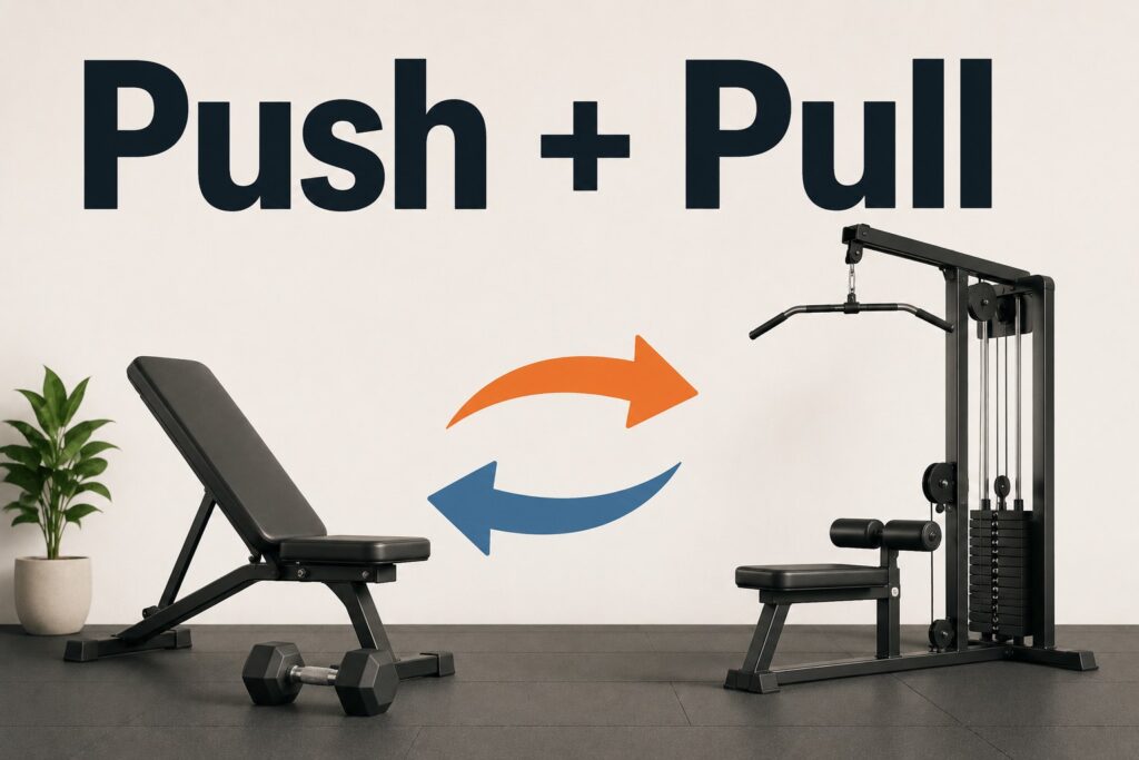 Push-and-pull-workout-for-chest-and-back