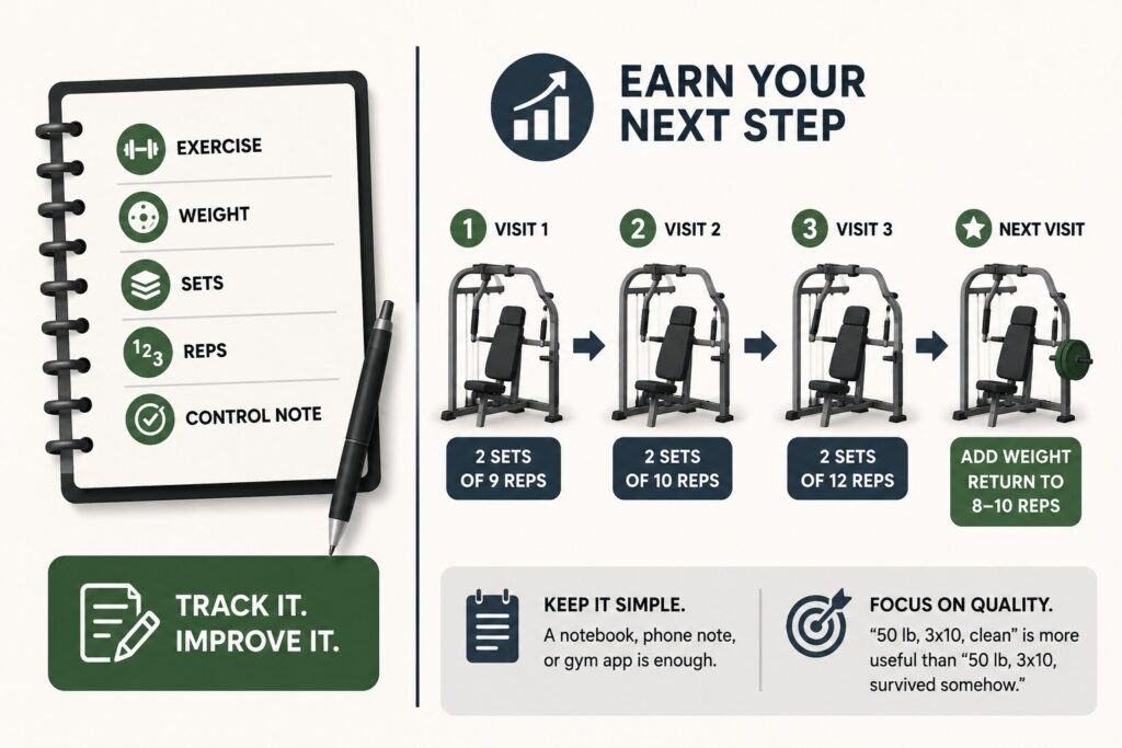 Rep-progression-workout-tracking-with-clean-reps-weight-notes-and-next-step