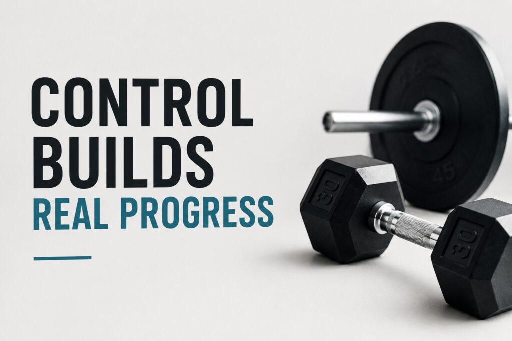 Dumbbell-and-barbell-row-control-progress