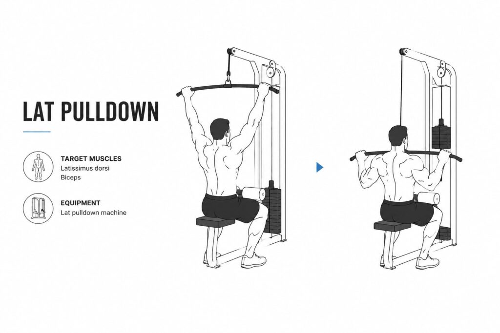 Lat-pulldown-machine-back-exercise-for-upper-body-training