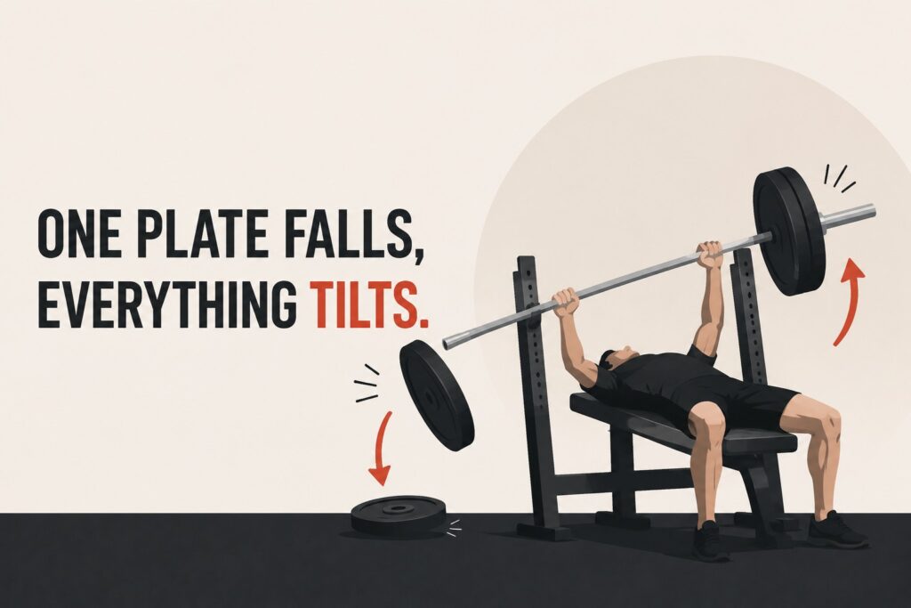 One-Plate-Falls-Everything-Tilts-Gym-Safety-Scene