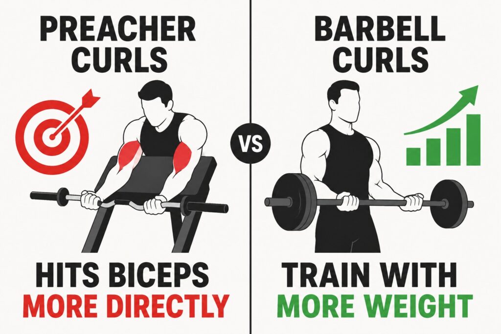 Preacher-curl-vs-barbell-curl-biceps-direct-tension-and-heavy-weight-comparison