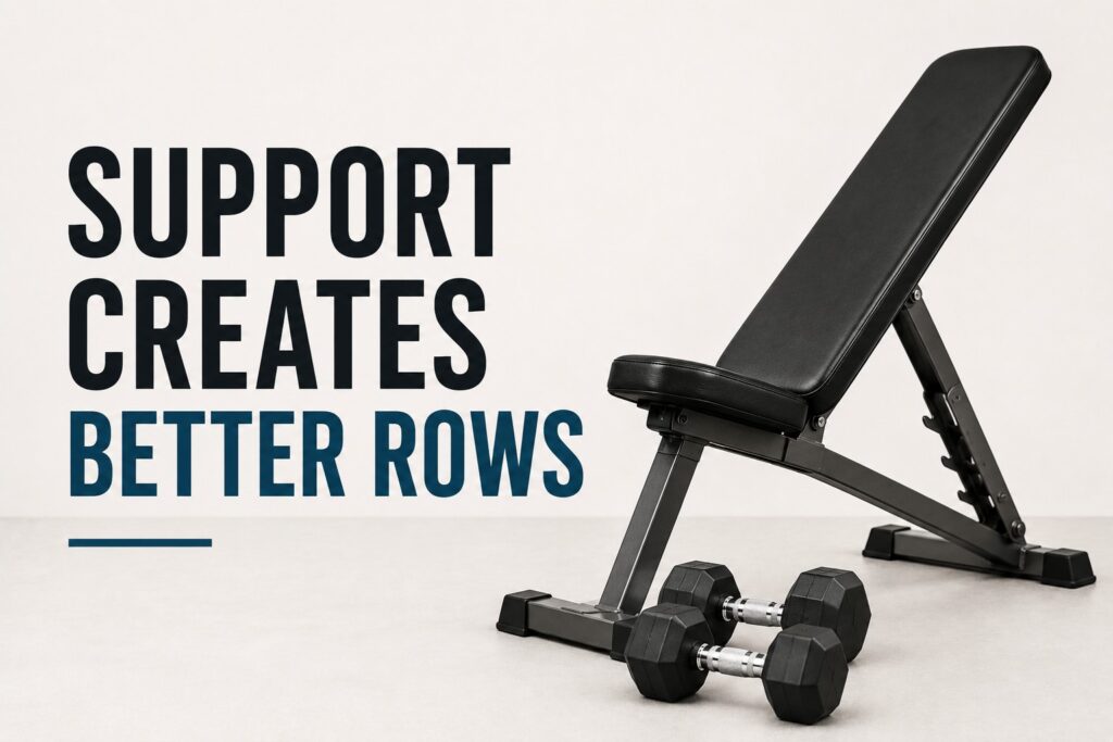 Incline-bench-and-dumbbells-for-chest-supported-rows