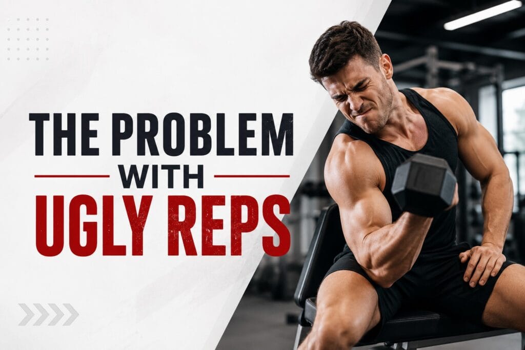 Sloppy-reps-during-dumbbell-curl-workout