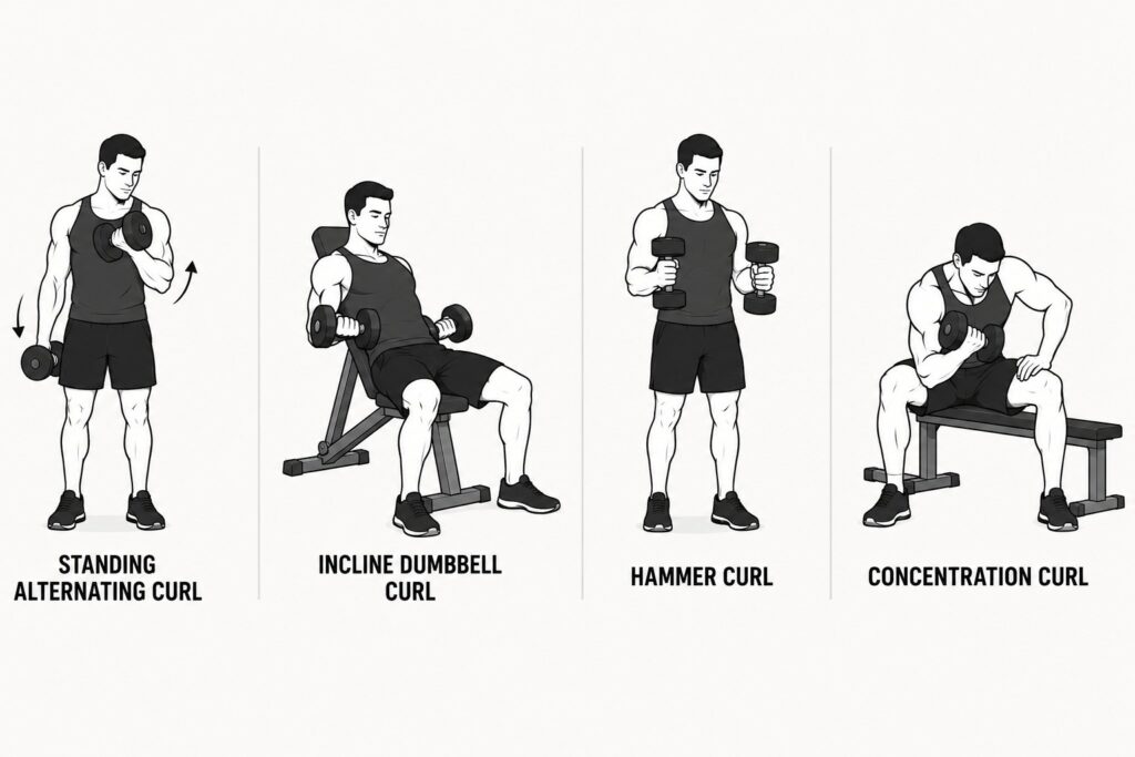 Dumbbell-Curl-Options