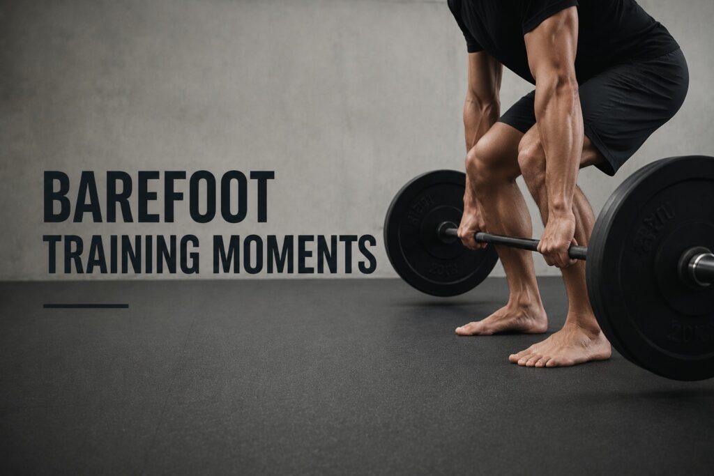 Person-Deadlifting-Barefoot-In-Gym
