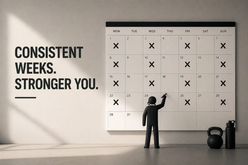 Man-Marking-Workout-Calendar-Consistency-Scene