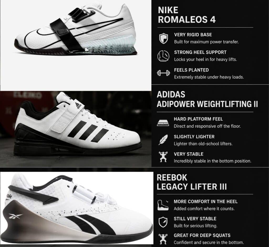 Nike-Romaleos-4-vs-Adipower-II-vs-Legacy-Lifter-III