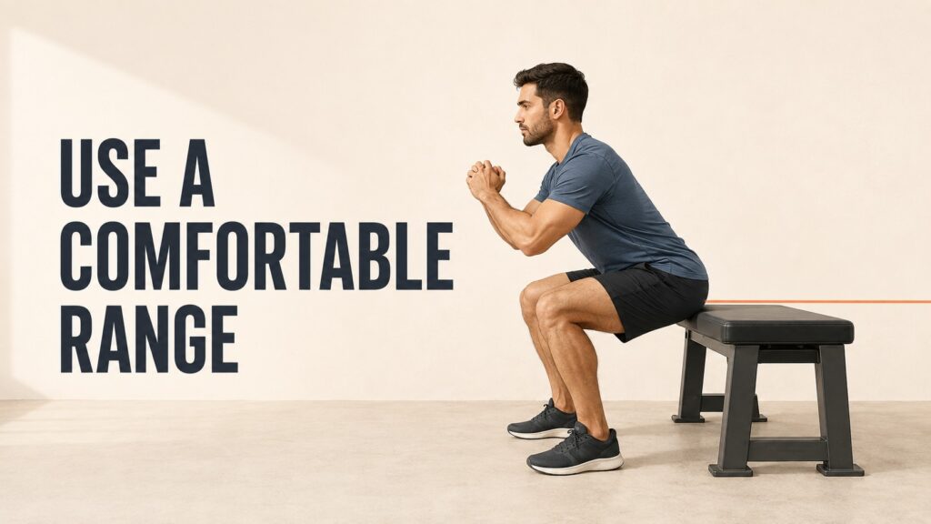Use-a-comfortable-range-for-squats