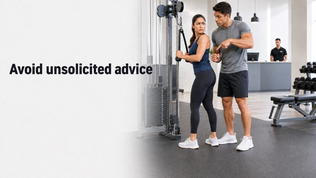 Unwanted-exercise-advice-interrupting-a-cable-workout
