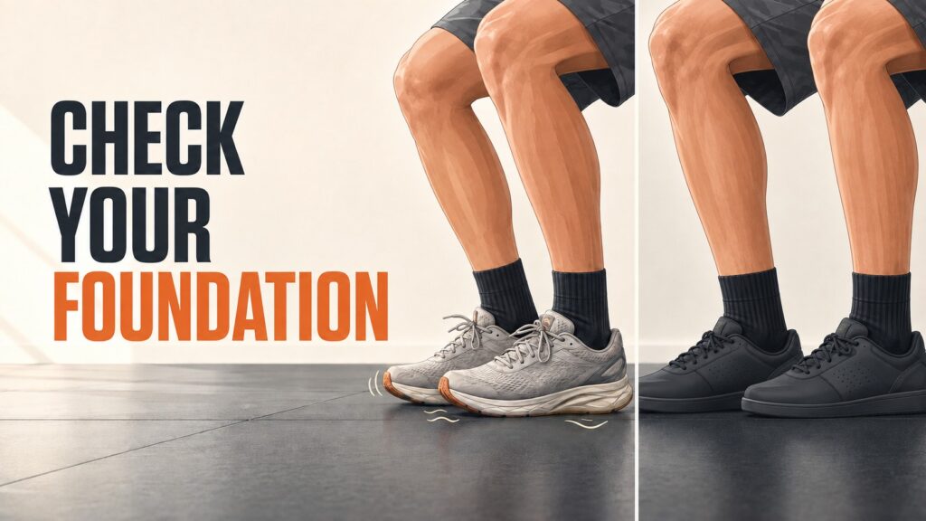 Comparison-of-soft-running-shoes-and-flat-training-shoes-on-a-level-floor