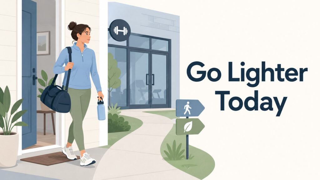 Person-leaving-home-with-gym-bag-for-a-lighter-session