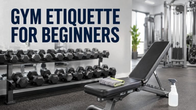 Gym-etiquette-for-beginners-with-reracked-dumbbells-and-clean-equipment