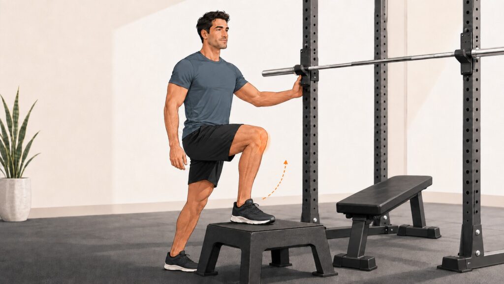 Knee-friendly-warm-up-before-lifting