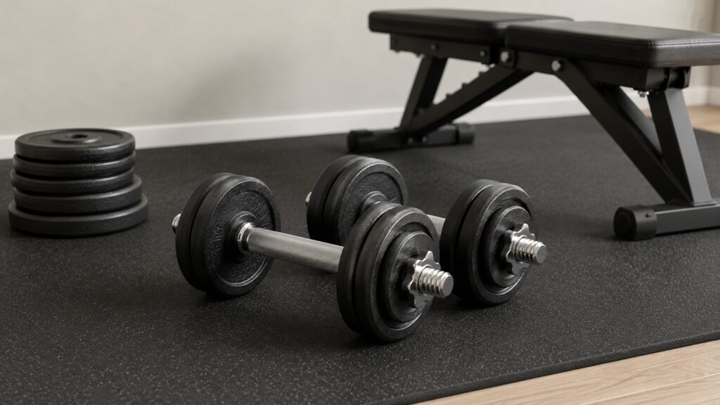Loadable-Dumbbells-With-Weight-Plates-And-Collars