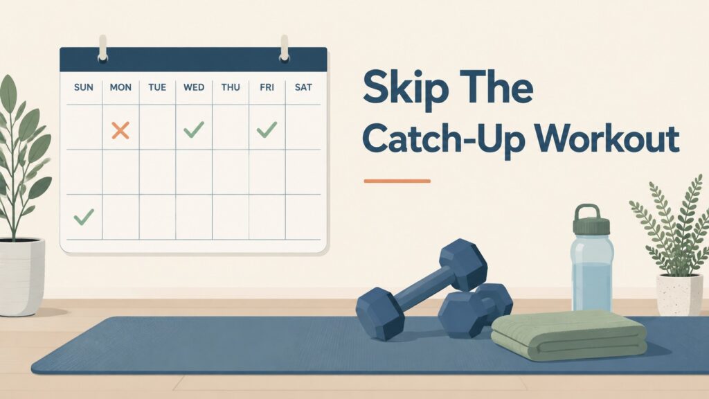 Weekly-Calendar-And-Dumbbells-For-A-Steady-Workout-Routine