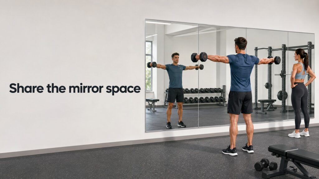 Use-gym-mirrors-without-blocking-others