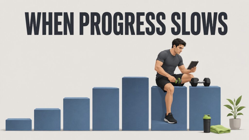 Athlete-tracking-workouts-as-training-progress-reaches-a-plateau