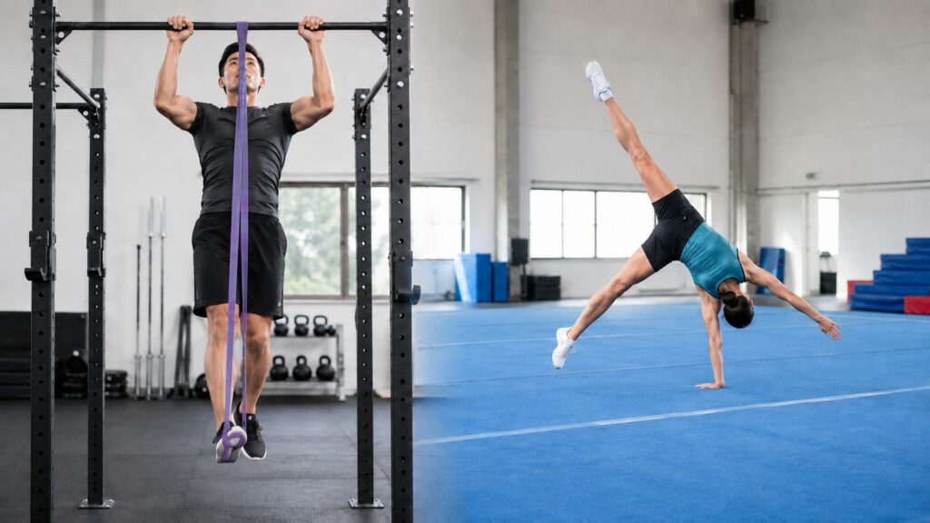 Band-Assisted-Pull-Up-And-Cartwheel