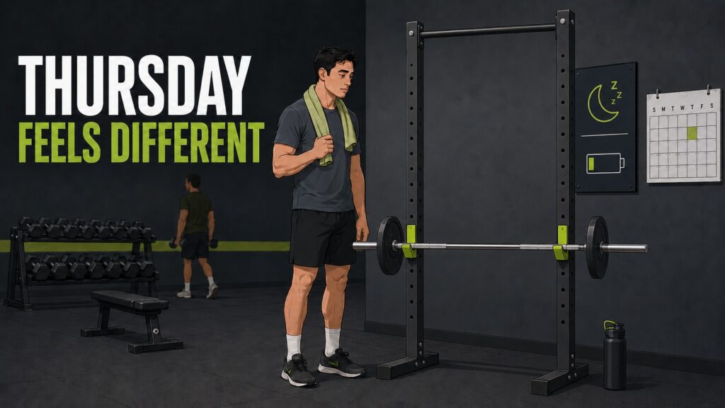 Late-Week-Training-Fatigue-Beside-A-Squat-Rack