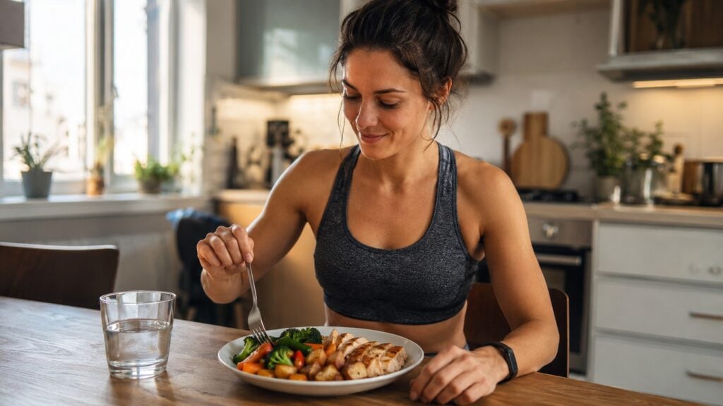 Balanced-Post-Workout-Dinner-With-Protein-Potatoes-And-Vegetables-For-Muscle-Recovery