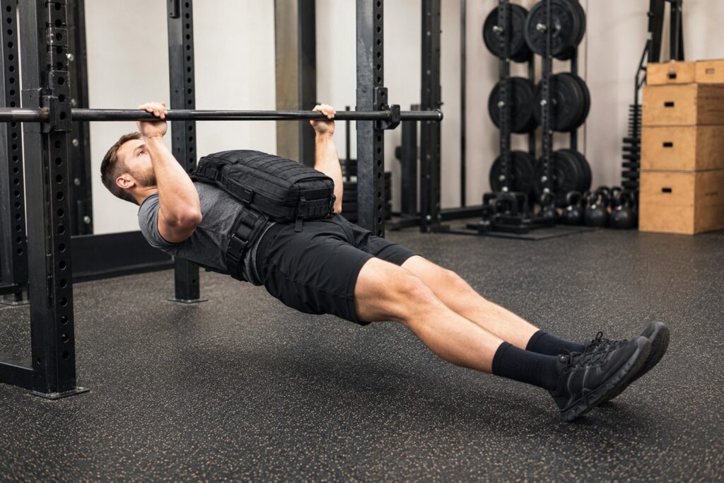 Weighted-Inverted-Row-With-Backpack-On-Chest