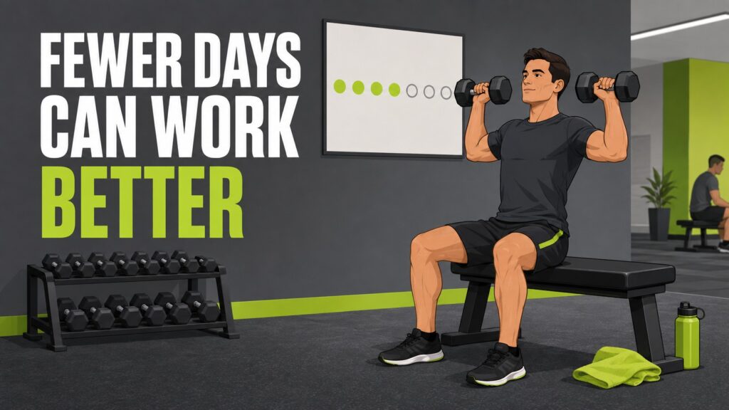 Seated-Dumbbell-Press-With-A-Four-Day-Workout-Routine