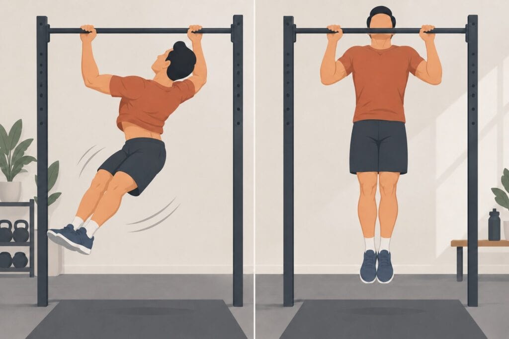 Swinging-Pull-Up-Vs-Controlled-Pull-Up-Form