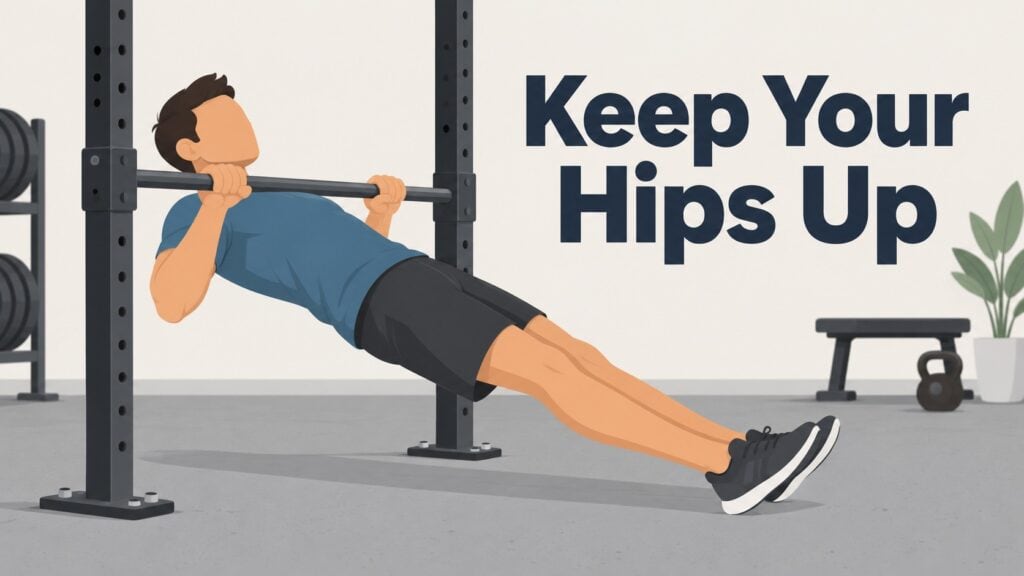 Body-Row-With-Pronated-Grip-And-Heels-On-Floor