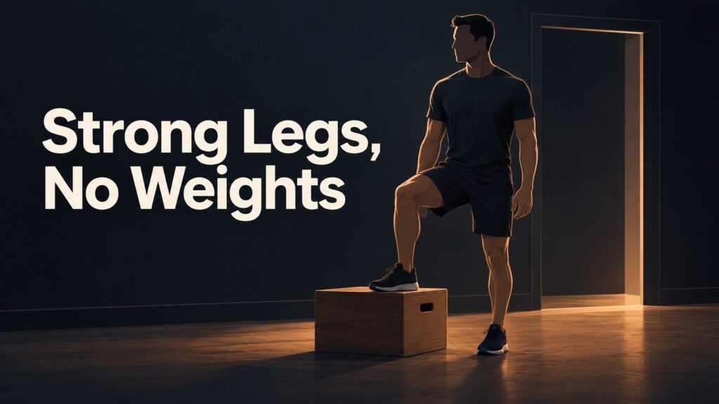 Bodyweight-leg-training-home-setup