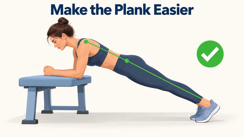 Incline-forearm-plank-on-bench-with-straight-body-alignment