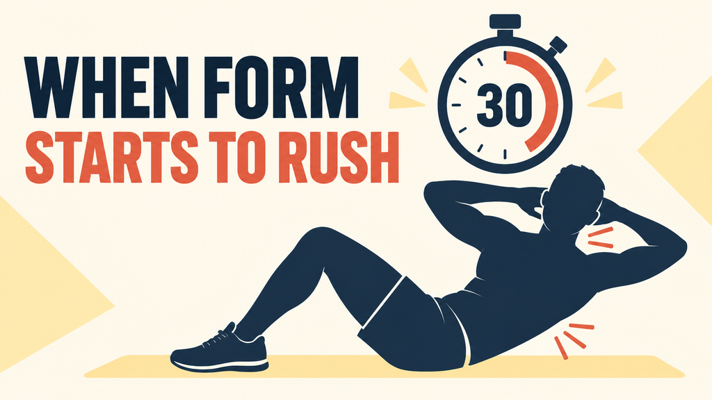 Rushed-sit-up-form