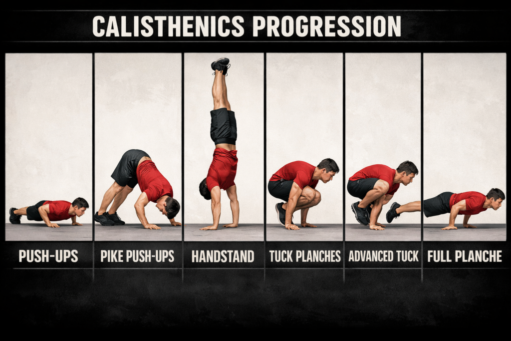 Horizontal-calisthenics-progression-push-ups-to-full-planche