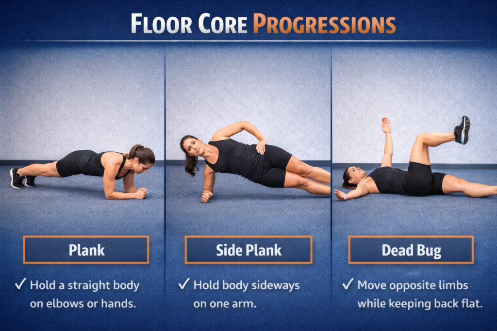 Floor-core-exercise-progression