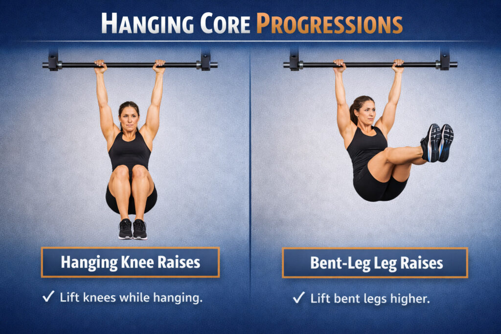 Hanging-core-raise-progression