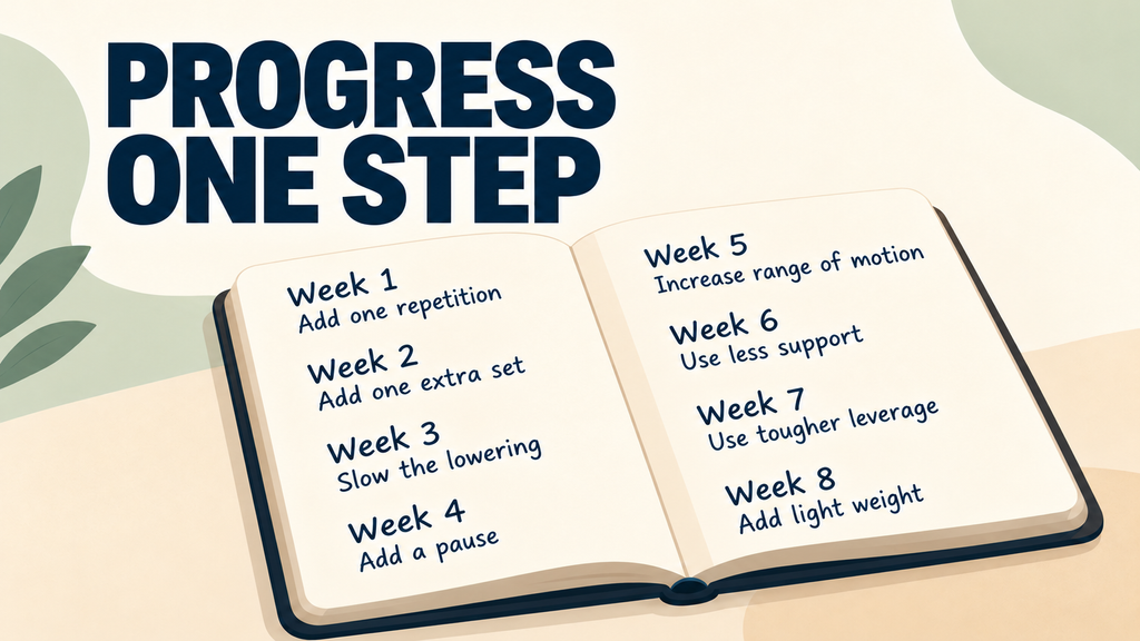 Notebook-showing-eight-bodyweight-training-progression-options