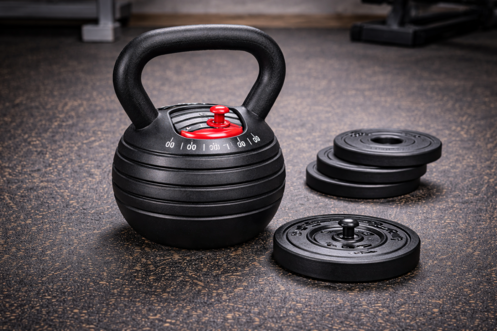 Adjustable-kettlebell-with-removable-weight-plates