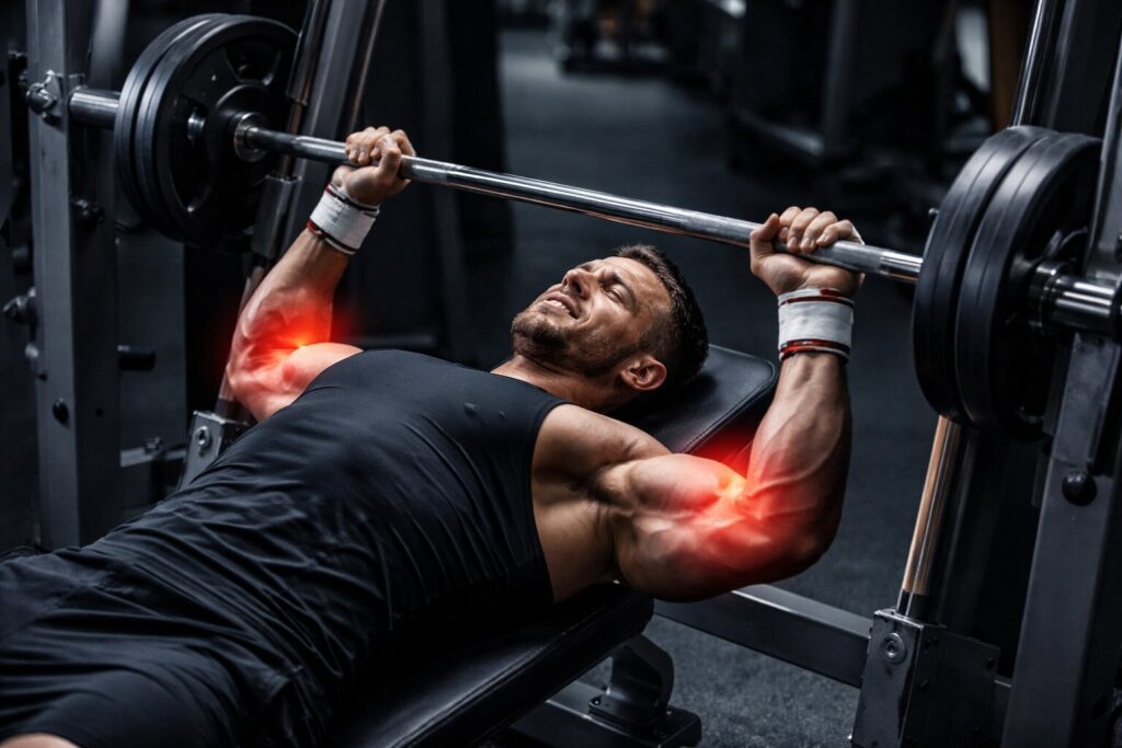 Fixed-bar-path-bench-press-shoulder-stress