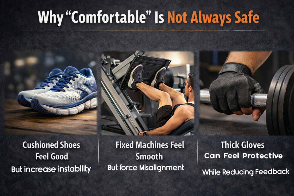 Comfortable-training-gear-and-hidden-instability