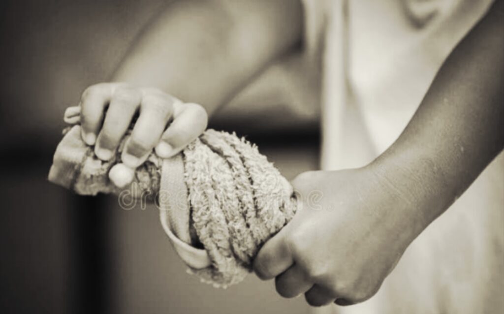 Hands-performing-towel-twist-exercise-for-grip-strength