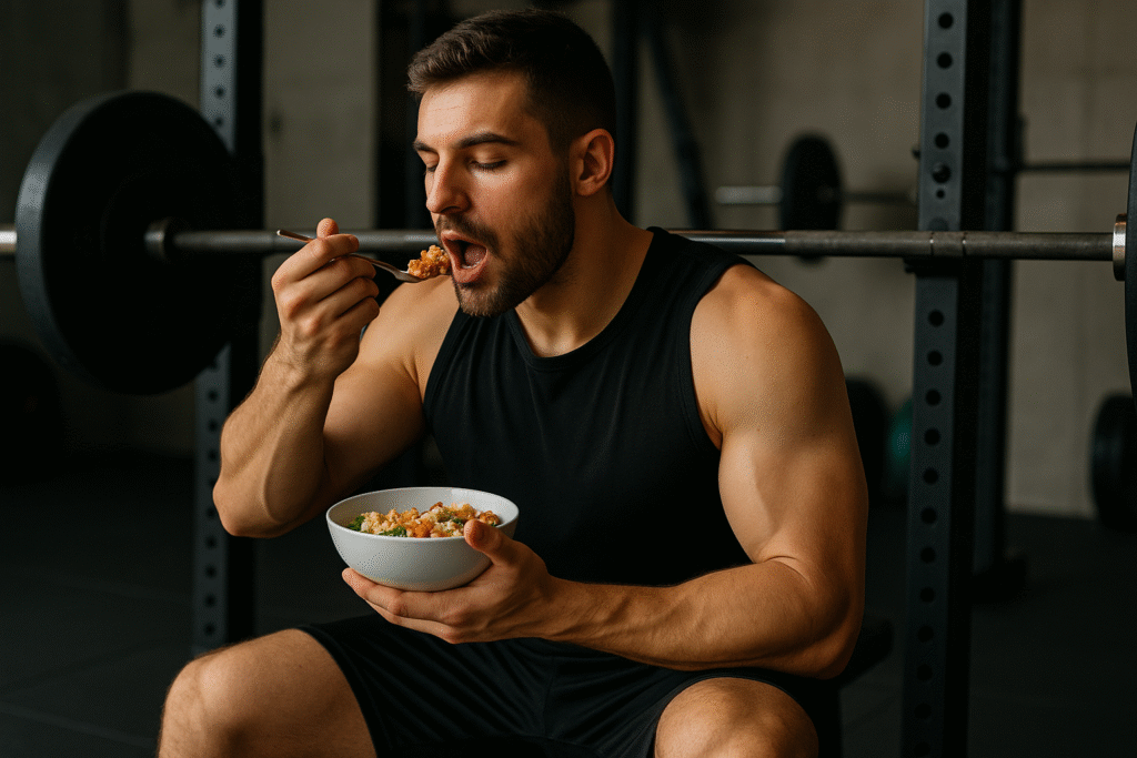 Eating-before-training