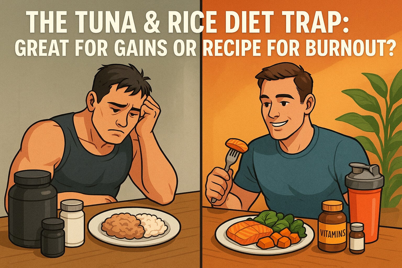 What happens if you only eat tuna and rice for bulking?