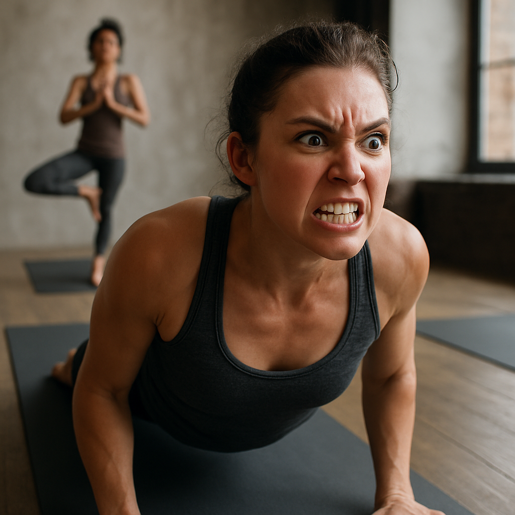 Yoga-woman-intense-expression